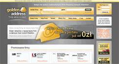 Desktop Screenshot of goldenaddress.pl